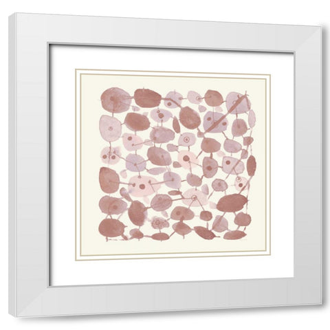 Mid Century IV Blush White Modern Wood Framed Art Print with Double Matting by Warrick, Cheryl