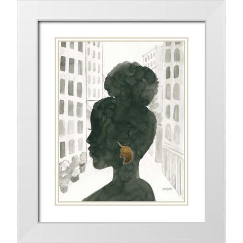 Boss Ladies II White Modern Wood Framed Art Print with Double Matting by Jackson, Jenaya