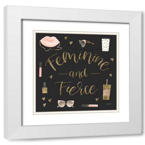 Boss Ladies VI Black White Modern Wood Framed Art Print with Double Matting by Jackson, Jenaya