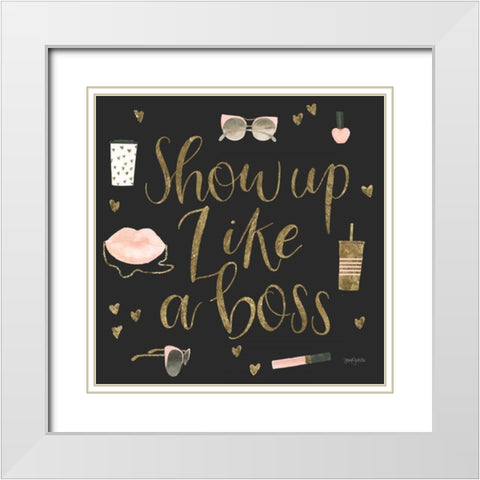 Boss Ladies VII Black White Modern Wood Framed Art Print with Double Matting by Jackson, Jenaya