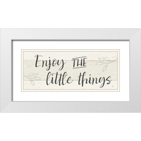 Simple Signs I White Modern Wood Framed Art Print with Double Matting by Aiken, Jess