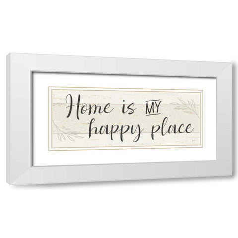 Simple Signs II White Modern Wood Framed Art Print with Double Matting by Aiken, Jess