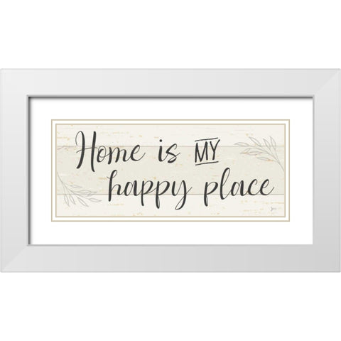 Simple Signs II White Modern Wood Framed Art Print with Double Matting by Aiken, Jess