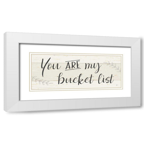 Simple Signs III White Modern Wood Framed Art Print with Double Matting by Aiken, Jess