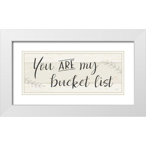 Simple Signs III White Modern Wood Framed Art Print with Double Matting by Aiken, Jess