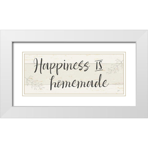 Simple Signs IV White Modern Wood Framed Art Print with Double Matting by Aiken, Jess