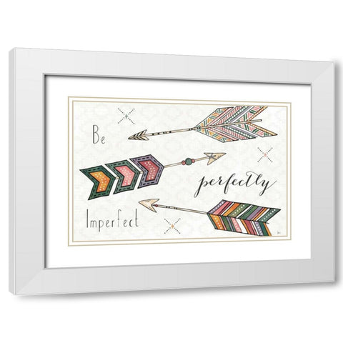 Spectrum I White Modern Wood Framed Art Print with Double Matting by Aiken, Jess