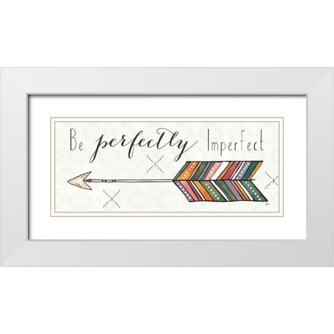 Spectrum V White Modern Wood Framed Art Print with Double Matting by Aiken, Jess