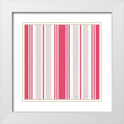Farmhouse Pattern IIIA White Modern Wood Framed Art Print with Double Matting by Grove, Beth