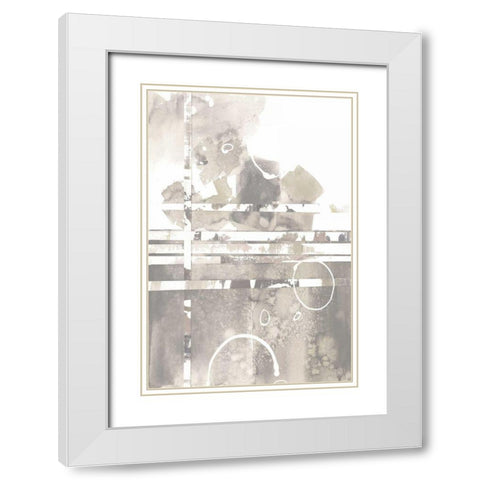Inbound Traffic Neutral White Modern Wood Framed Art Print with Double Matting by Schick, Mike