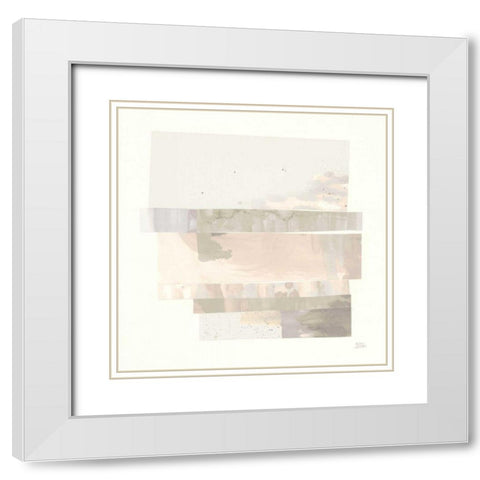Stacks I Neutral White Modern Wood Framed Art Print with Double Matting by Averinos, Melissa