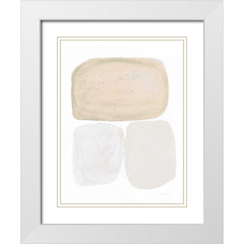 Graystone Neutral White Modern Wood Framed Art Print with Double Matting by Rhue, Piper