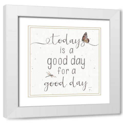 A Country Weekend XXIII Sq White Modern Wood Framed Art Print with Double Matting by Audit, Lisa