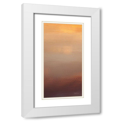 Kalaloch Reflections II White Modern Wood Framed Art Print with Double Matting by Marshall, Laura