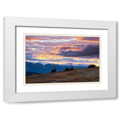 September Skies I White Modern Wood Framed Art Print with Double Matting by Marshall, Laura