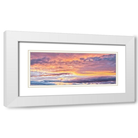September Skies II White Modern Wood Framed Art Print with Double Matting by Marshall, Laura