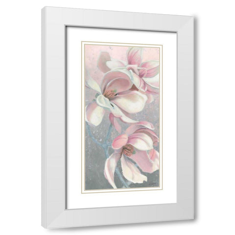 Sunrise Blossom I White Modern Wood Framed Art Print with Double Matting by Wiens, James