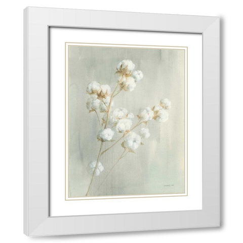 Summer Harvest I White Modern Wood Framed Art Print with Double Matting by Nai, Danhui