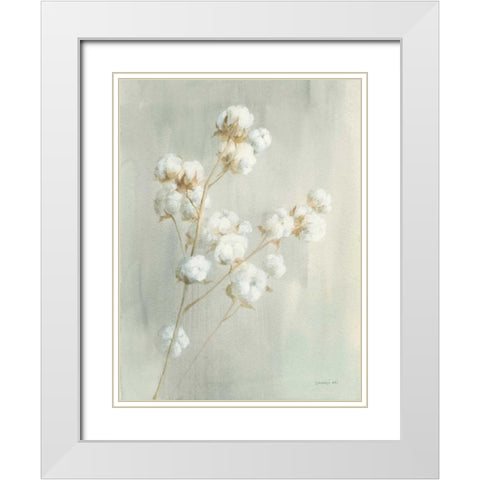 Summer Harvest I White Modern Wood Framed Art Print with Double Matting by Nai, Danhui