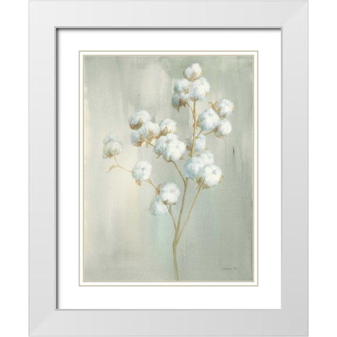 Summer Harvest II White Modern Wood Framed Art Print with Double Matting by Nai, Danhui