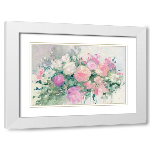 June Abundance I White Modern Wood Framed Art Print with Double Matting by Purinton, Julia