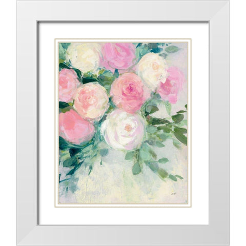 June Abundance II White Modern Wood Framed Art Print with Double Matting by Purinton, Julia