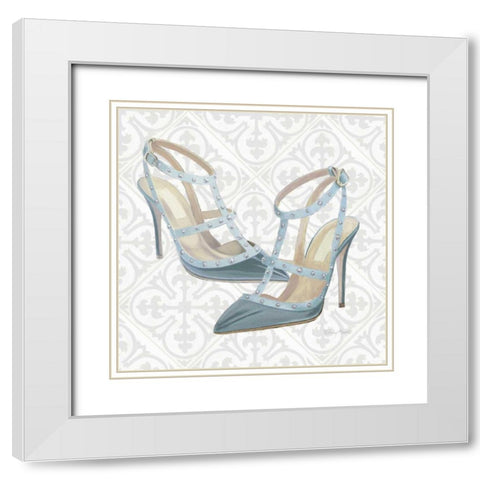 Must Have Fashion II Gray White White Modern Wood Framed Art Print with Double Matting by Adams, Emily