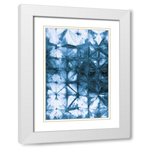 Kanari IV Indigo White Modern Wood Framed Art Print with Double Matting by Averinos, Melissa