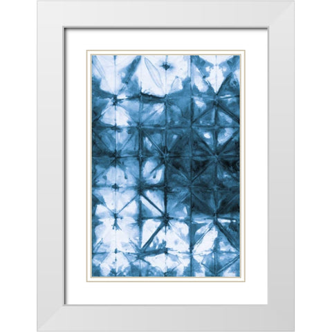 Kanari IV Indigo White Modern Wood Framed Art Print with Double Matting by Averinos, Melissa