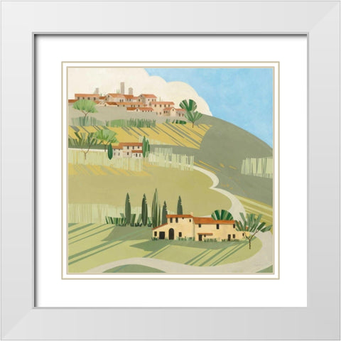 Primavera Crop White Modern Wood Framed Art Print with Double Matting by Tillmon, Avery