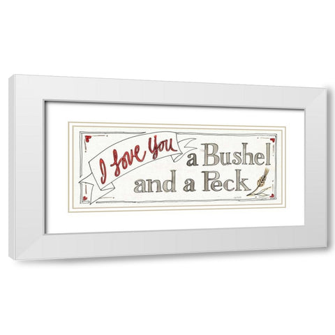 Country Life IX White Modern Wood Framed Art Print with Double Matting by Tavoletti, Anne