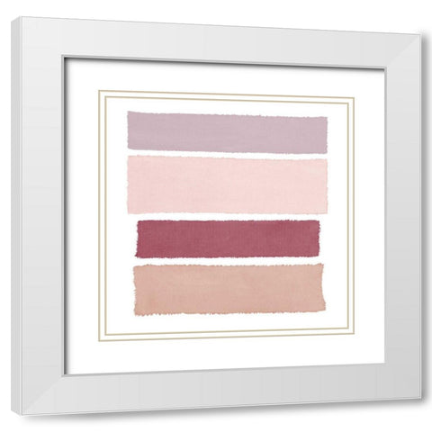 Painted Weaving I Mesa on White Sq White Modern Wood Framed Art Print with Double Matting by Rhue, Piper