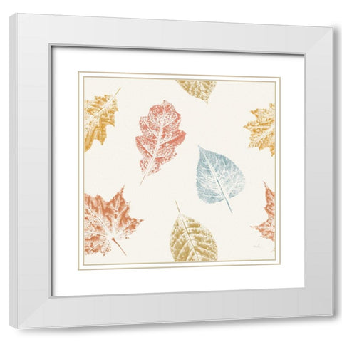 Harvest Sentiments Pattern II White Modern Wood Framed Art Print with Double Matting by Hershey, Moira