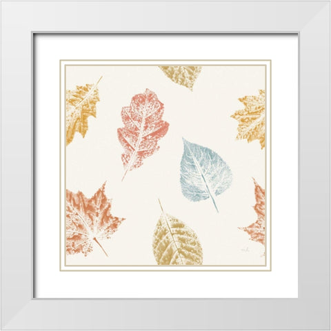 Harvest Sentiments Pattern II White Modern Wood Framed Art Print with Double Matting by Hershey, Moira