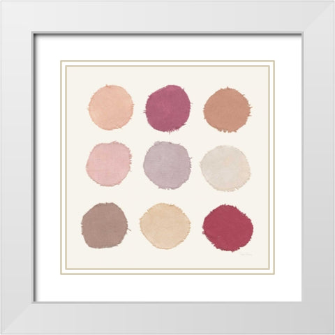 Mesa Designs V White Modern Wood Framed Art Print with Double Matting by Rhue, Piper