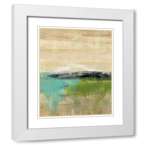 Spring Valley III White Modern Wood Framed Art Print with Double Matting by Vassileva, Silvia