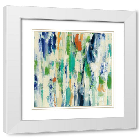 Sun Rays White Modern Wood Framed Art Print with Double Matting by Vassileva, Silvia