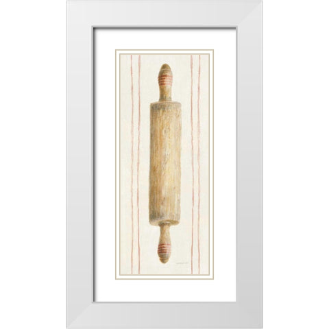 Floursack Kitchen I White Modern Wood Framed Art Print with Double Matting by Nai, Danhui