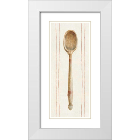 Floursack Kitchen III White Modern Wood Framed Art Print with Double Matting by Nai, Danhui