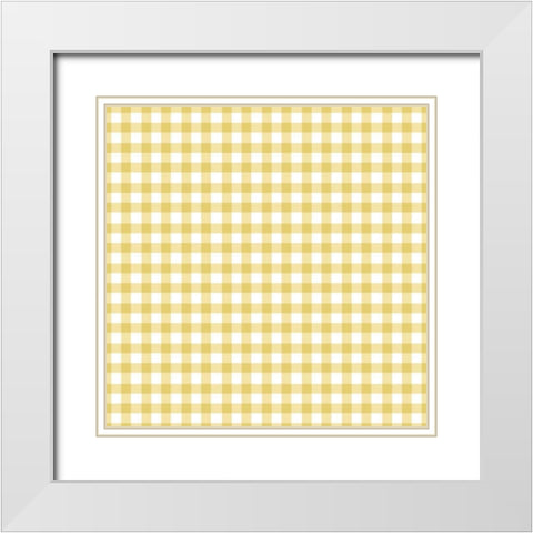 Baby Quilt Pattern 3 White Modern Wood Framed Art Print with Double Matting by Grove, Beth