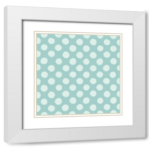 Baby Quilt Pattern 7 White Modern Wood Framed Art Print with Double Matting by Grove, Beth