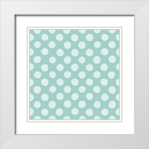 Baby Quilt Pattern 7 White Modern Wood Framed Art Print with Double Matting by Grove, Beth