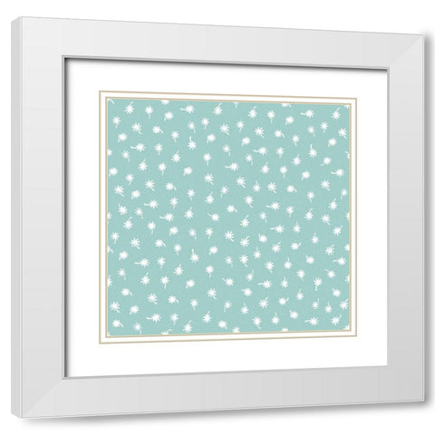 Baby Quilt Pattern 10 White Modern Wood Framed Art Print with Double Matting by Grove, Beth