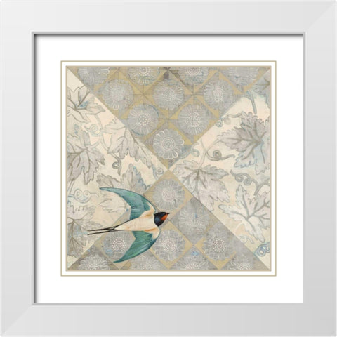 Sundown White Modern Wood Framed Art Print with Double Matting by Lovell, Kathrine