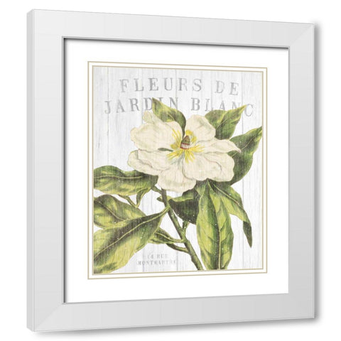 Fleuriste Paris II White Modern Wood Framed Art Print with Double Matting by Wild Apple Portfolio