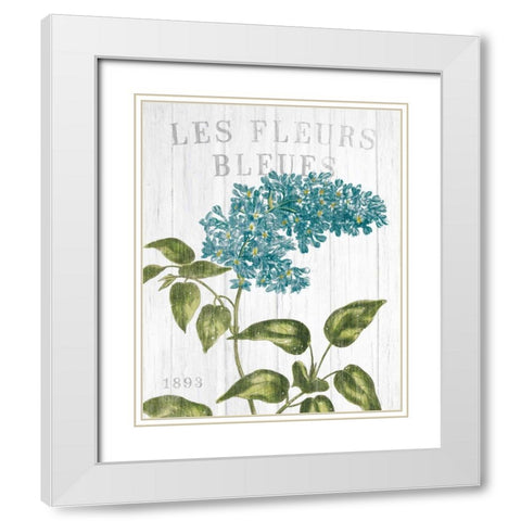 Fleuriste Paris V White Modern Wood Framed Art Print with Double Matting by Wild Apple Portfolio
