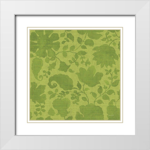 Pink Garden Step 04C White Modern Wood Framed Art Print with Double Matting by Audit, Lisa