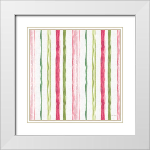 Pink Garden Step 06 White Modern Wood Framed Art Print with Double Matting by Audit, Lisa
