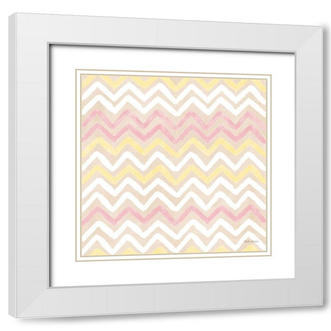 Coastal Baby Pattern XVI White Modern Wood Framed Art Print with Double Matting by Grove, Beth