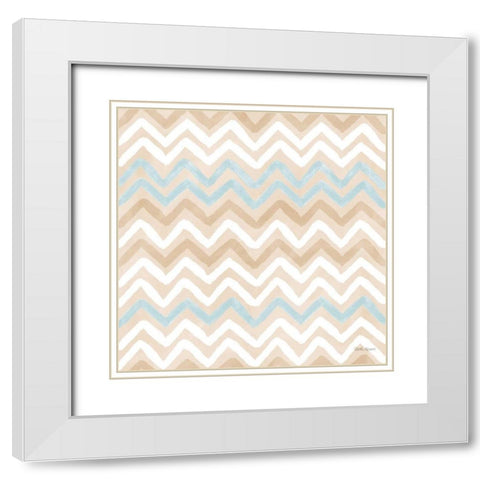 Coastal Baby Pattern XVIII White Modern Wood Framed Art Print with Double Matting by Grove, Beth